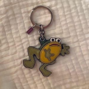 Coach Vintage Frog Key Fob Keychain Rare Collectible Key Ring
